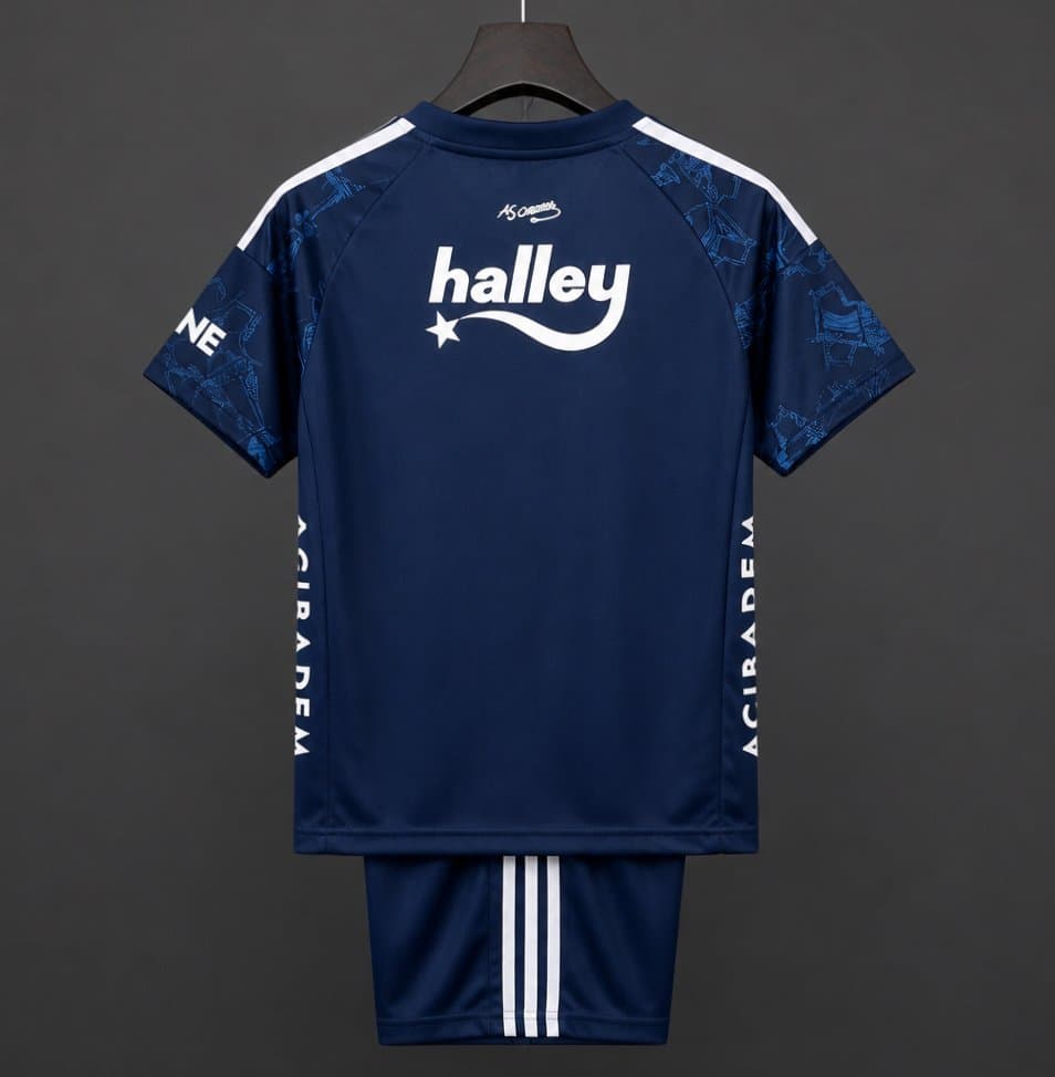 Fenerbahce Third Kids Kit 26/27 back view