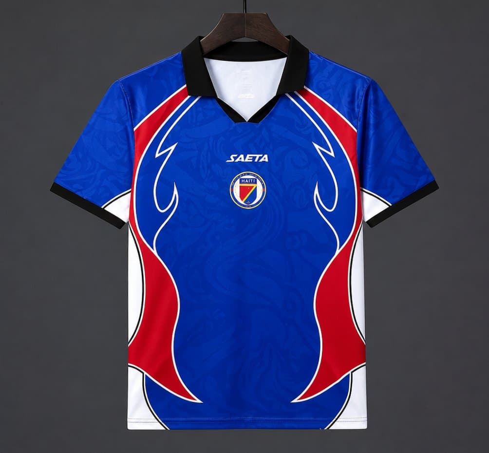 Haiti "Blue Flame" Special Edition Jersey front view