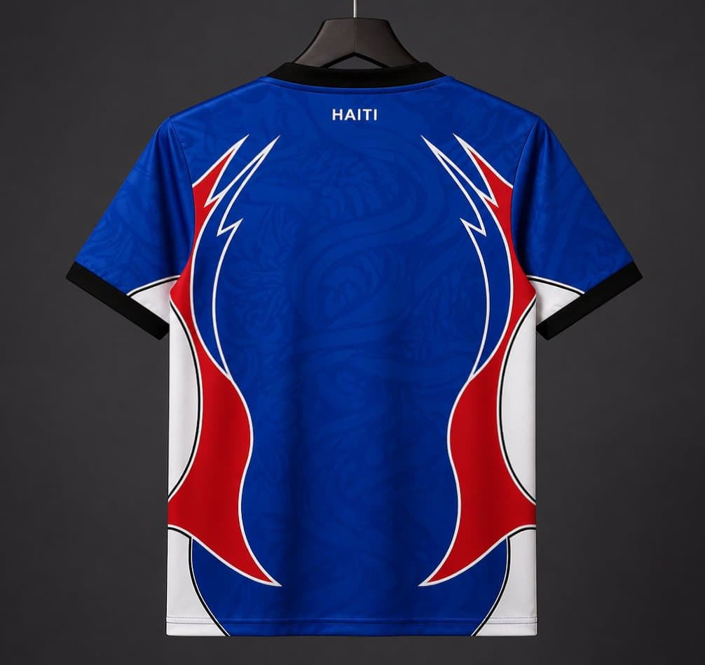 Haiti "Blue Flame" Special Edition Jersey back view