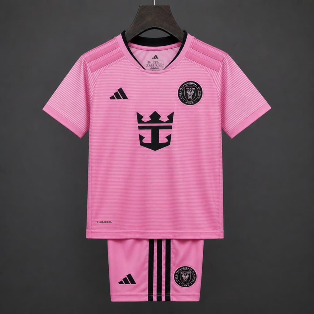 Inter Miami Home Kids Kit 2026 front view