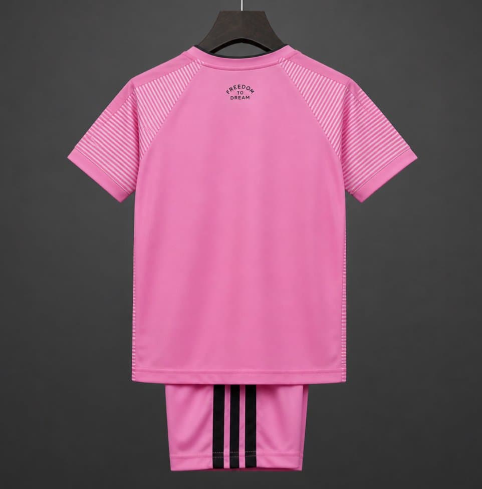 Inter Miami Home Kids Kit 2026 back view