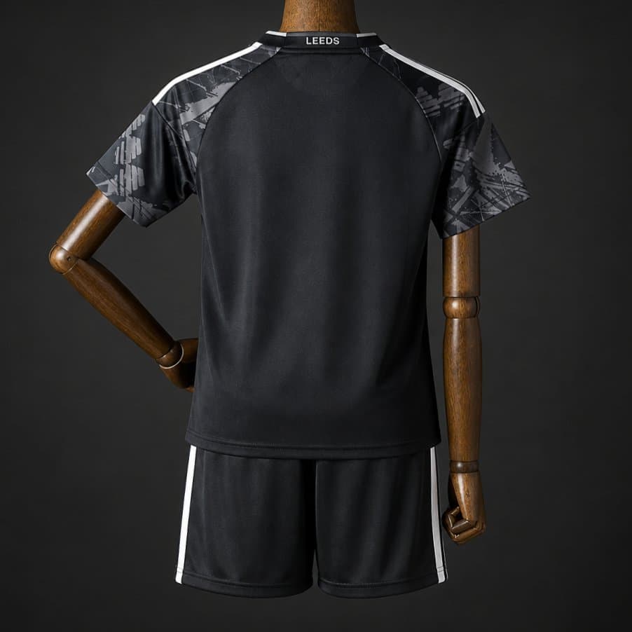 Leeds United Third Kids Kit 26/27 back view