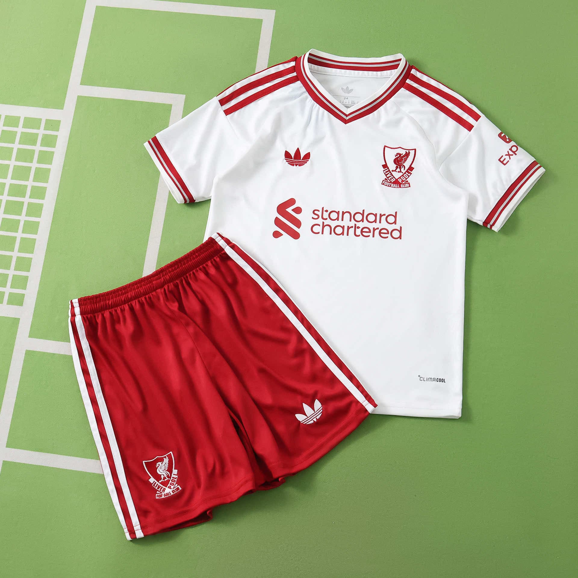 Liverpool Away Kids Kit 26/27 front view