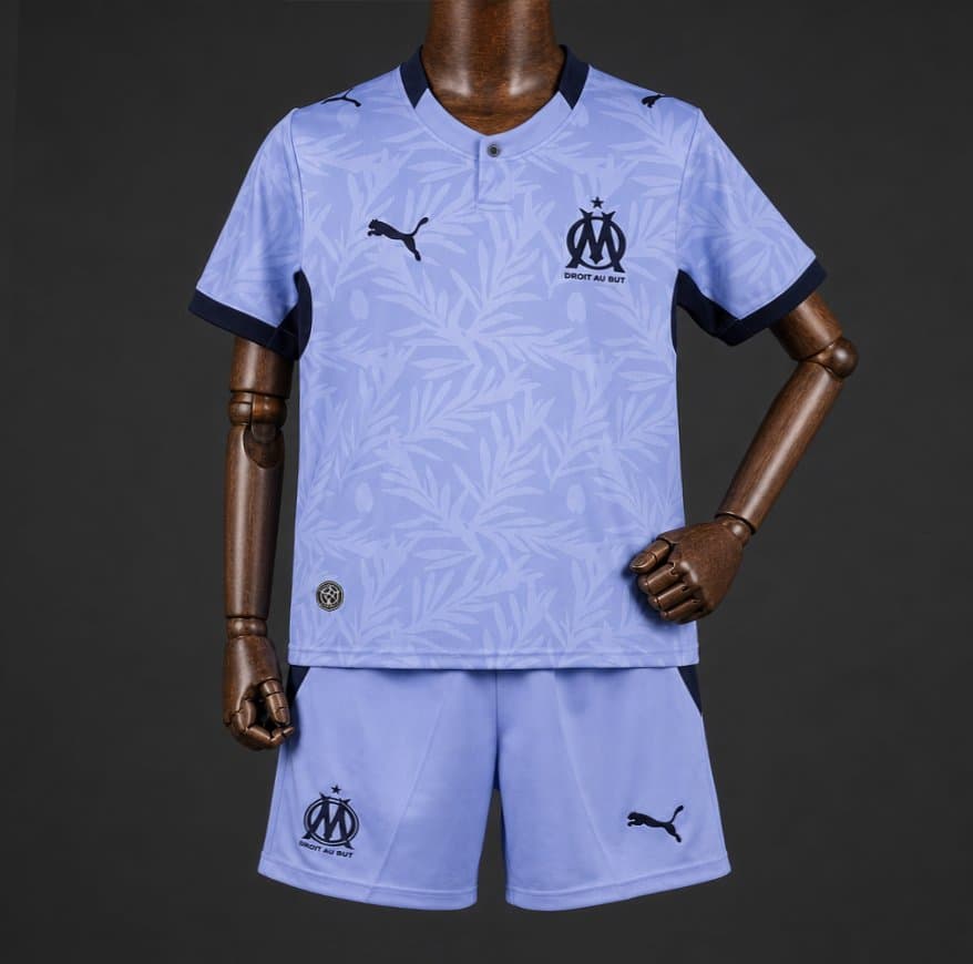 Marseille Third Kids Kit 26/27 front view