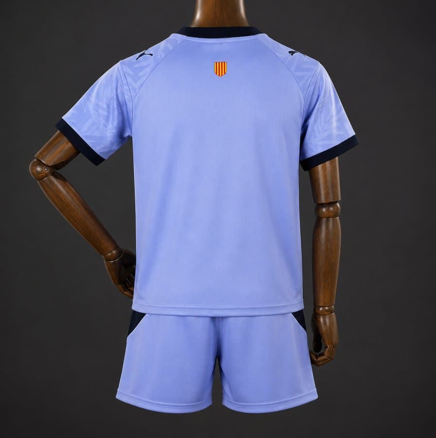 Marseille Third Kids Kit 26/27 back view