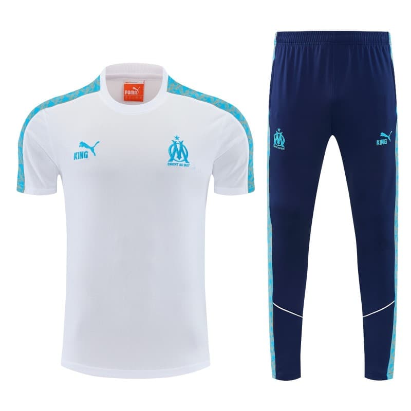 Marseille Training Tracksuit â White/Blue 26/27 front view