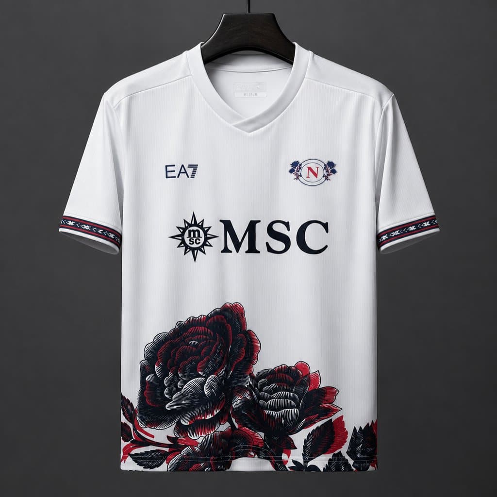 Napoli "Black Roses" Special Edition Jersey front view