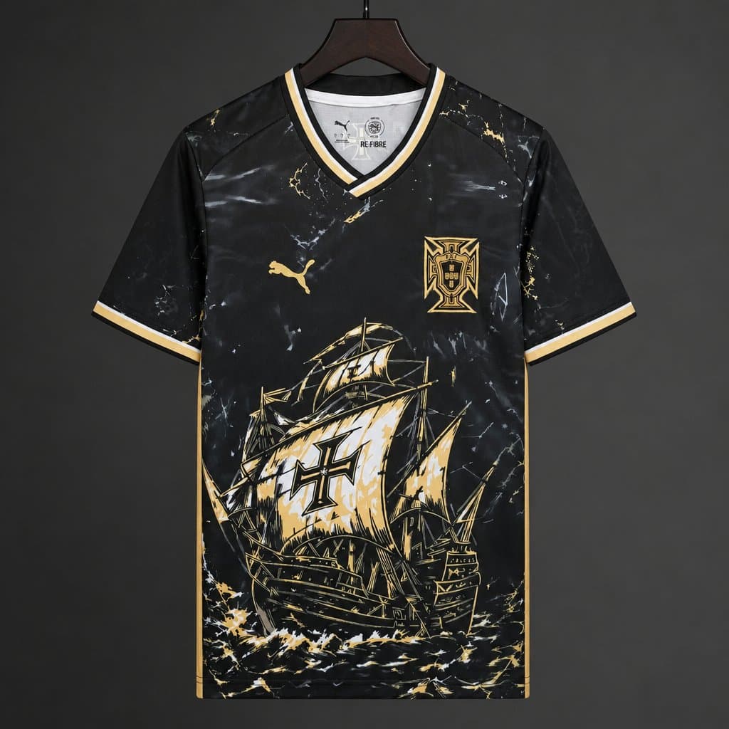Portugal Gold Caravel Special Edition Jersey front view