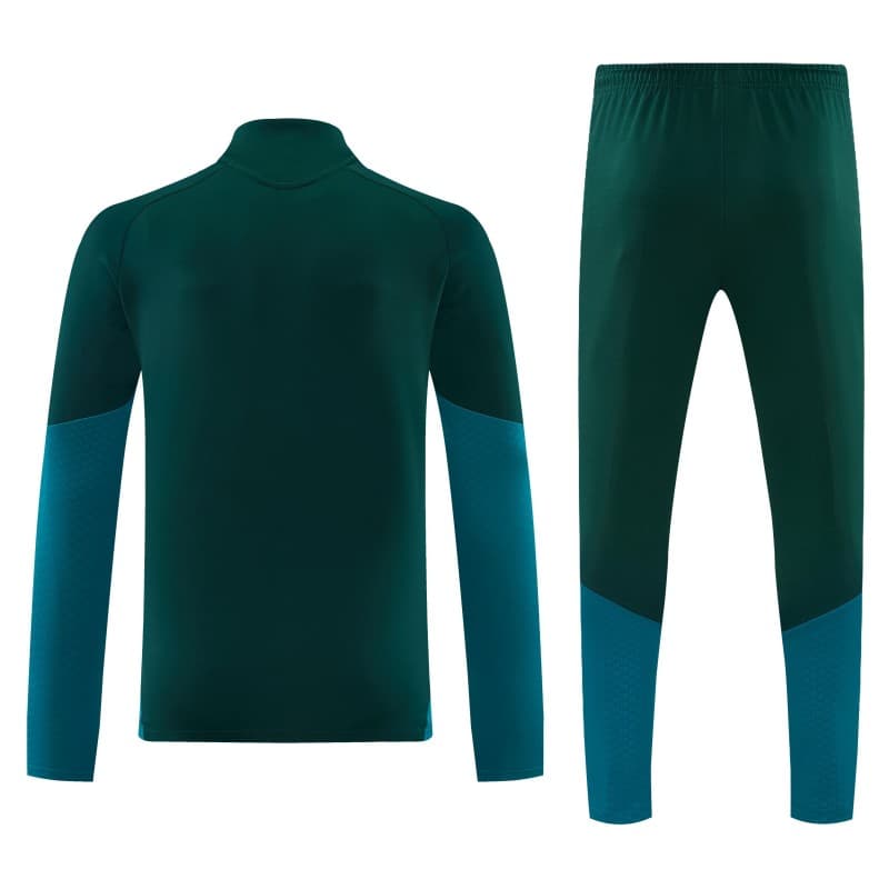 Real Madrid Training Tracksuit — Green/Teal 26/27 back view