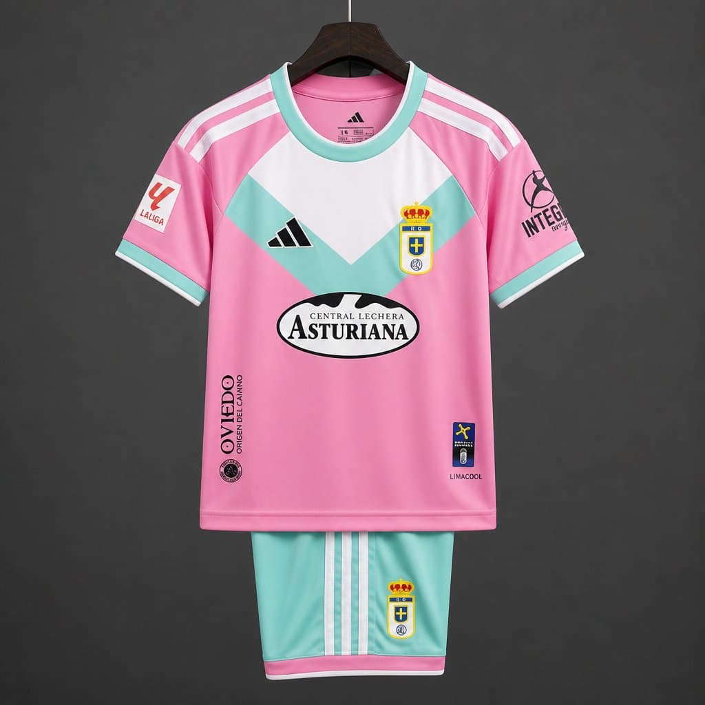 Real Oviedo Third Kids Kit 26/27 front view
