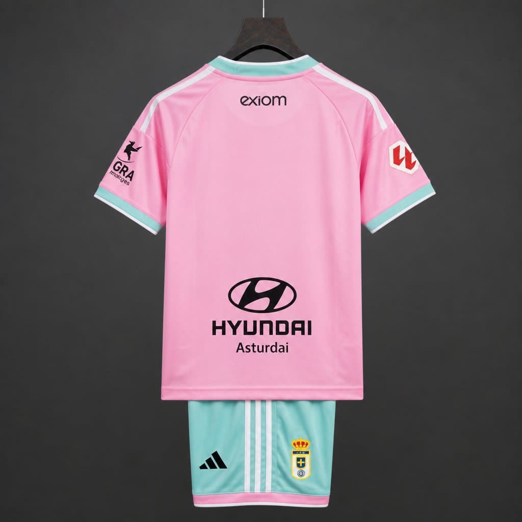 Real Oviedo Third Kids Kit 26/27 back view