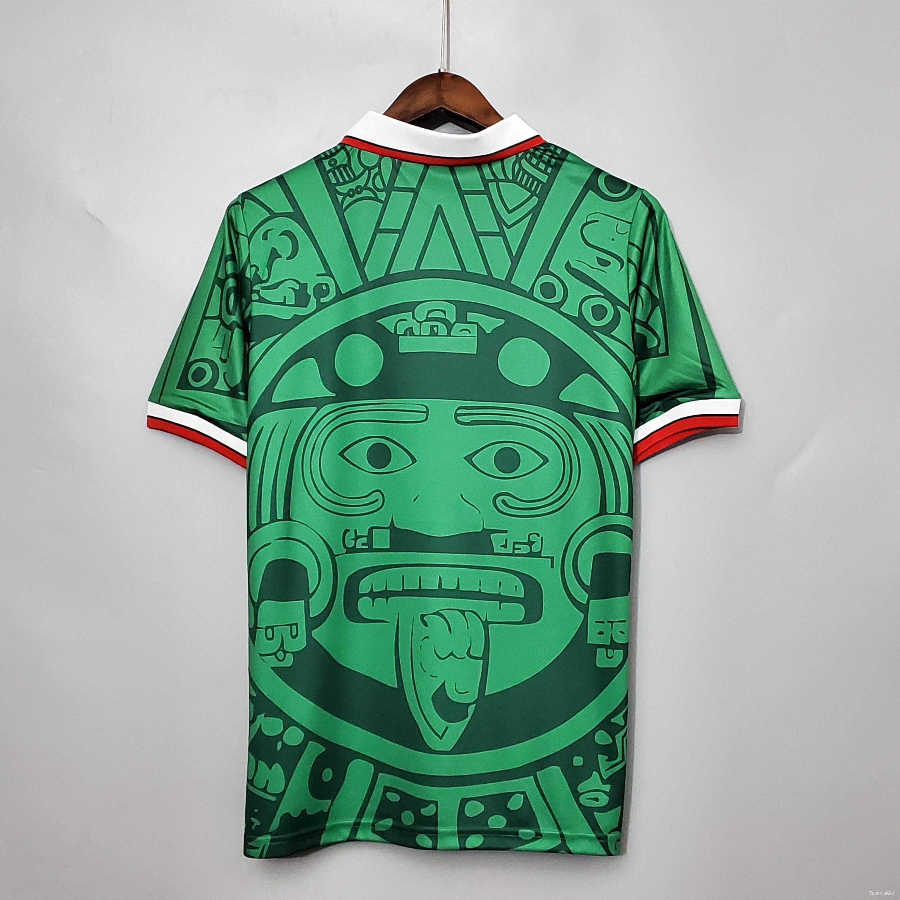 Retro Mexico Men's (Home) World Cup Jersey 1998 back view
