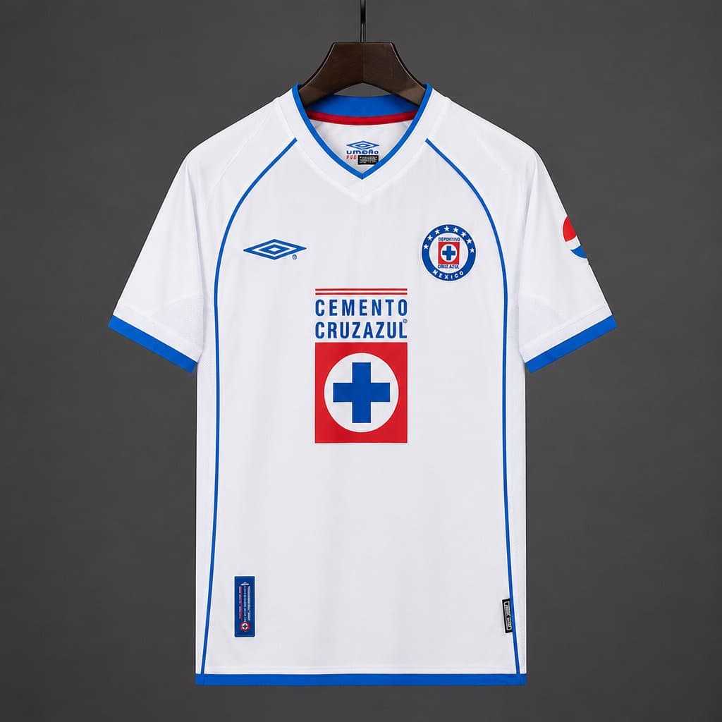 Cruz Azul 2002/03 Away Retro Jersey front view