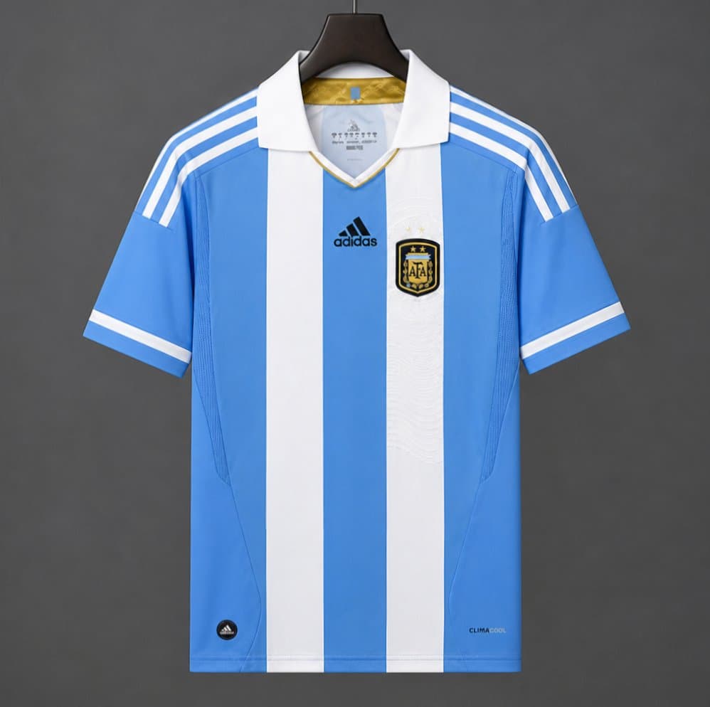 Argentina 2010/11 Home Retro Jersey front view