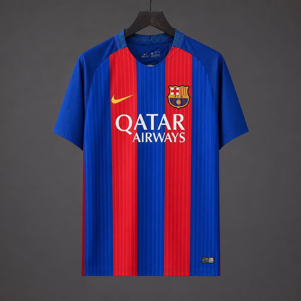 Barcelona 2016/17 Home Retro Jersey front view