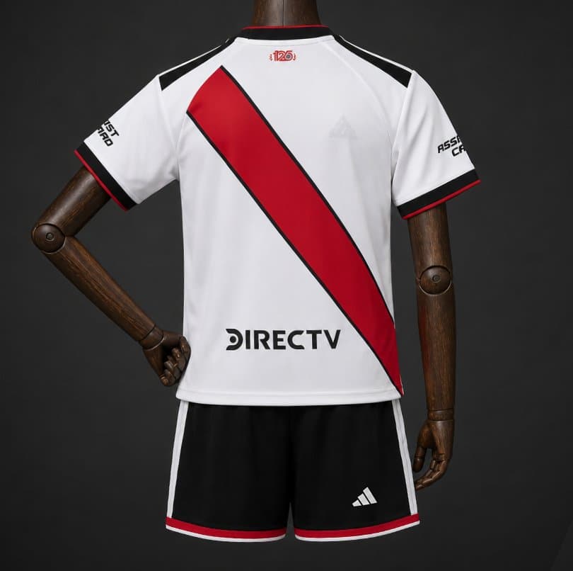River Plate Home Kids Kit 26/27 back view