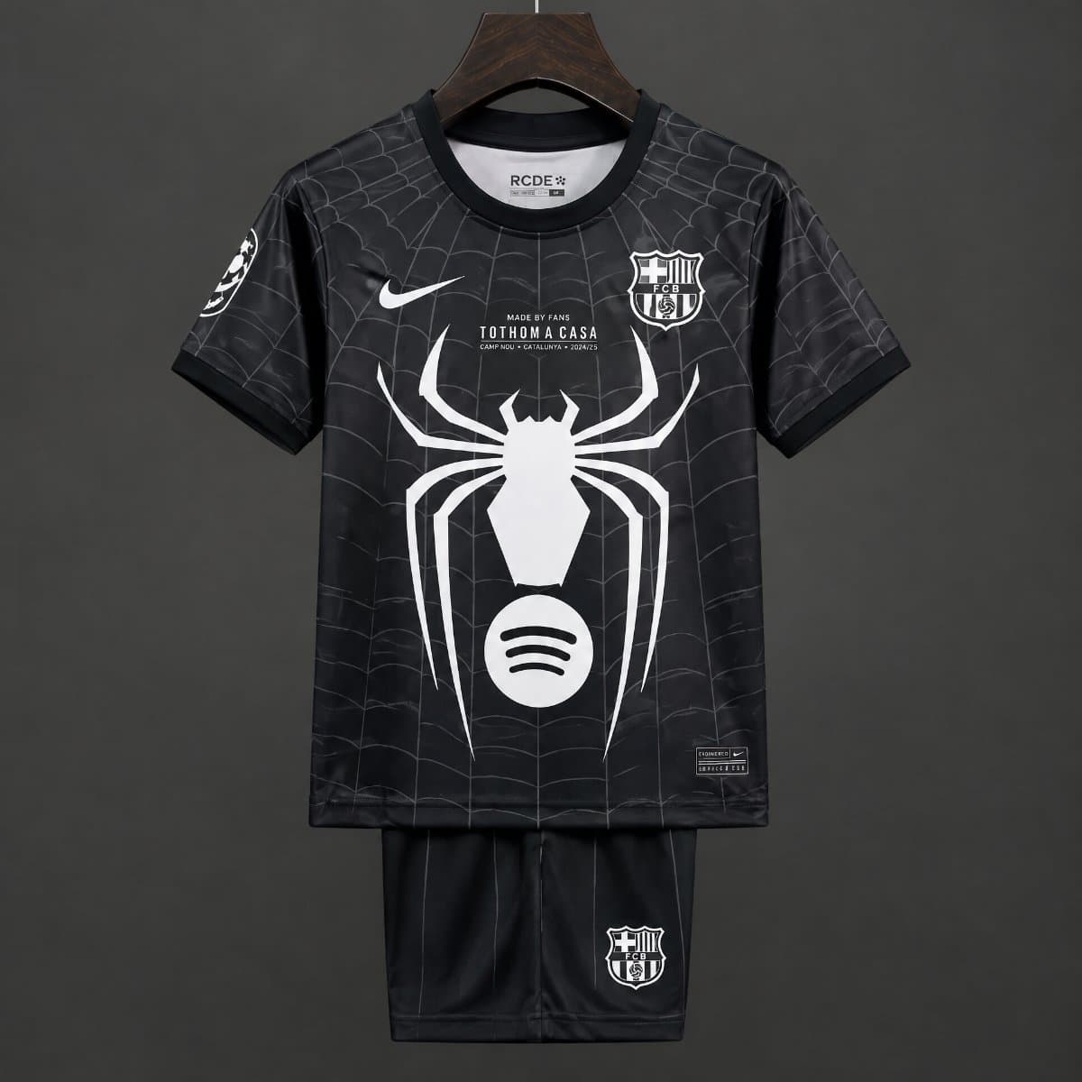 Spider-Man x Barcelona Kids Jersey front view