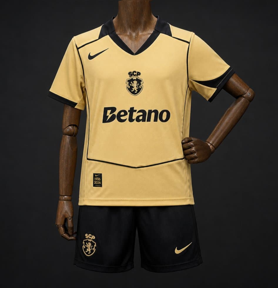 Sporting CP Away Kids Kit 26/27 front view