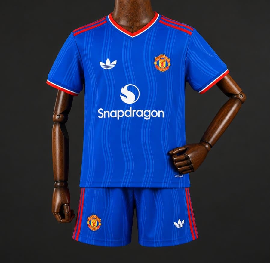 Manchester United Away Kids Kit 26/27 front view