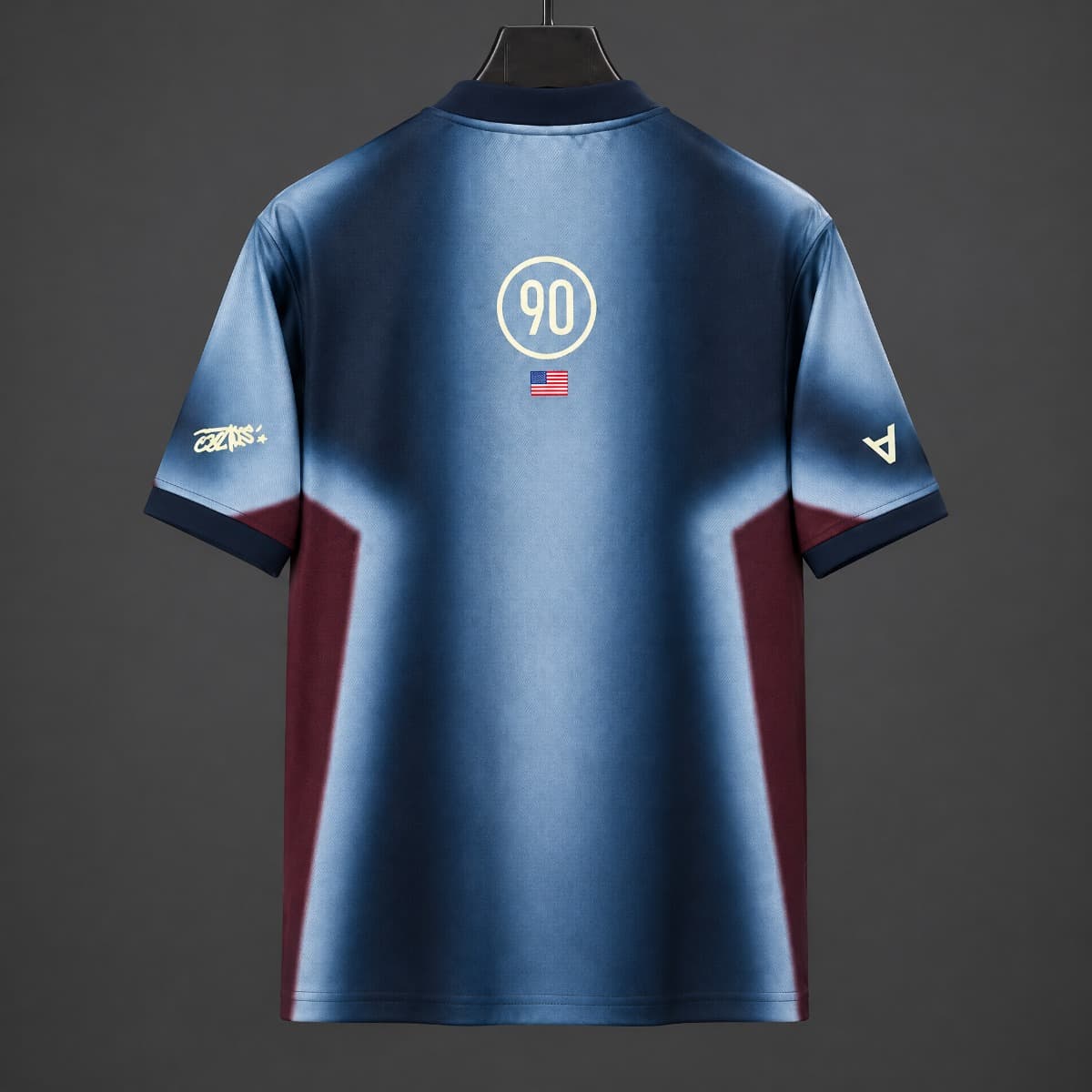 USA x Travis Scott Jersey (Blue) back view