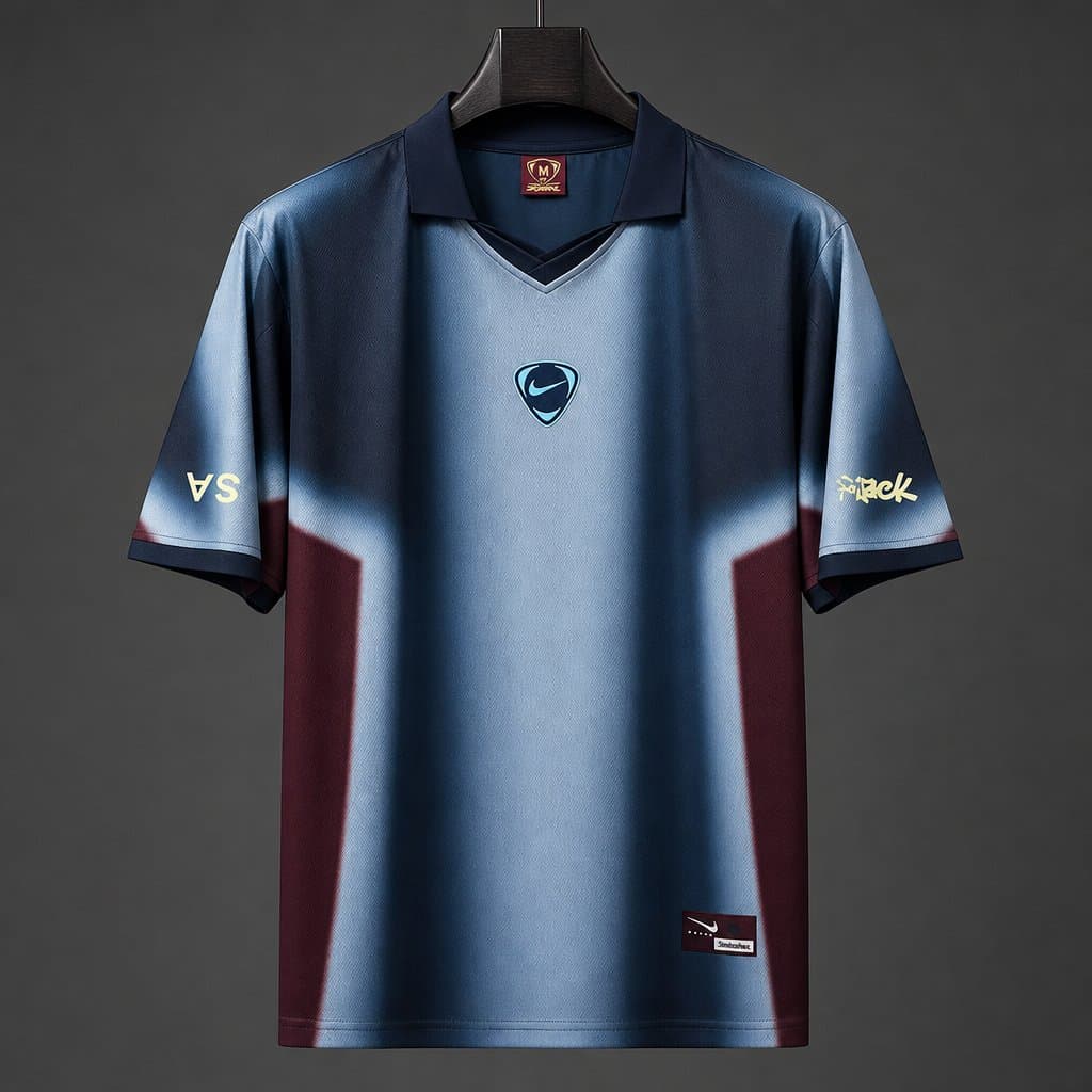 USA x Travis Scott Jersey (Blue) front view